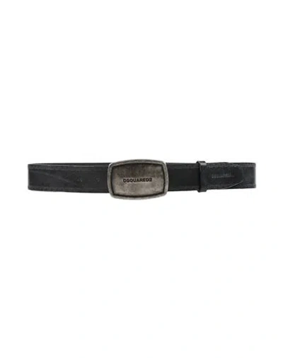 Dsquared2 Man Belt Black Size 38 Leather