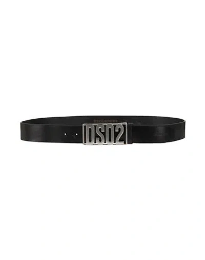 Dsquared2 Man Belt Black Size 38 Leather