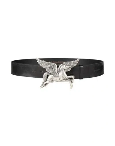 Dsquared2 Man Belt Black Size 38 Leather