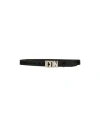 Dsquared2 Man Belt Black Size 42 Soft Leather In Black