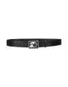 Dsquared2 Man Belt Black Size 39.5 Leather In Black