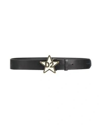 Dsquared2 Man Belt Black Size 39.5 Leather