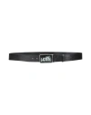Dsquared2 Man Belt Black Size 39.5 Leather In Black
