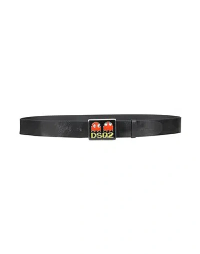 Dsquared2 Man Belt Black Size 39.5 Leather