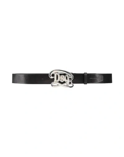 Dsquared2 Man Belt Black Size 39.5 Leather