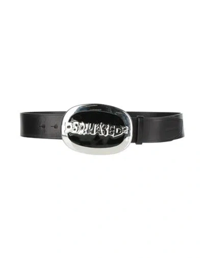 Dsquared2 Man Belt Black Size 38 Leather