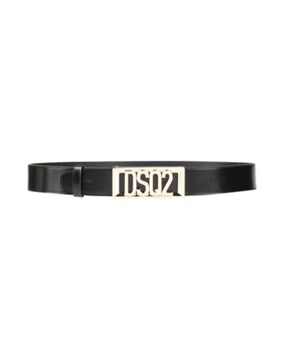 Dsquared2 Man Belt Black Size 42 Leather