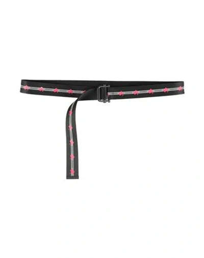 Dsquared2 Man Belt Black Size Onesize Textile Fibers