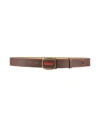 Dsquared2 Man Belt Brown Size 39.5 Leather In Brown