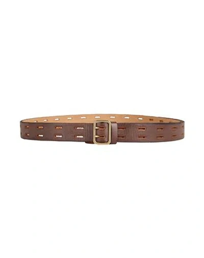 Dsquared2 Man Belt Brown Size 39.5 Leather