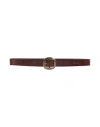 Dsquared2 Man Belt Chocolate Brown Size 39.5 Leather