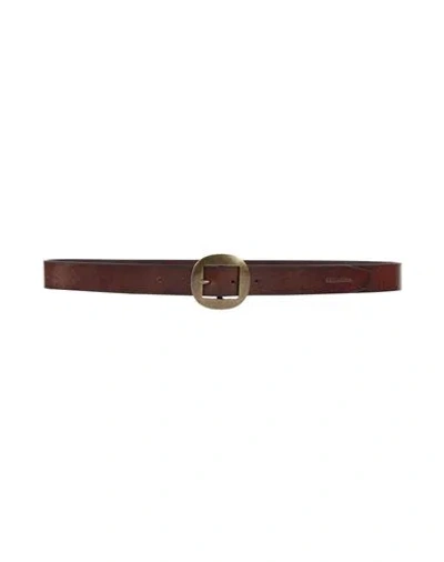 Dsquared2 Man Belt Chocolate Brown Size 39.5 Leather