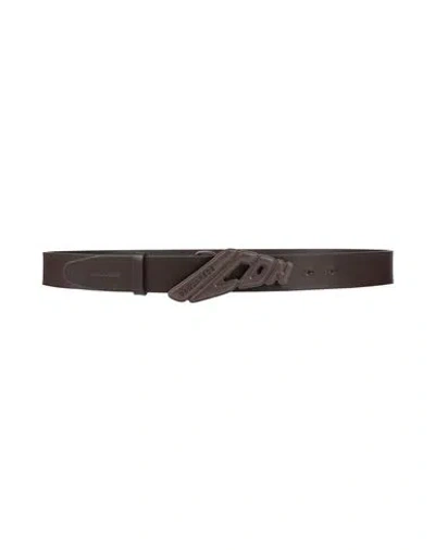 Dsquared2 Man Belt Dark Brown Size 38 Leather