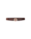 Dsquared2 Man Belt Dark Brown Size 38 Soft Leather