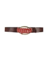 Dsquared2 Man Belt Dark Brown Size 39.5 Leather