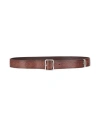 Dsquared2 Man Belt Dark Brown Size 39.5 Soft Leather In Brown