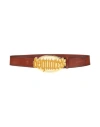 Dsquared2 Man Belt Tan Size 38 Leather In Brown