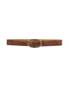 Dsquared2 Man Belt Tan Size 39.5 Leather In Brown