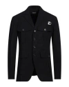 Dsquared2 Man Blazer Black Size 38 Cotton, Elastane