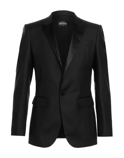 Dsquared2 Tailored Single-breasted Suit In Black