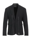 Dsquared2 Man Blazer Black Size 46 Polyester, Virgin Wool, Elastane In Black