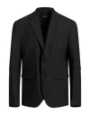 Dsquared2 Man Blazer Black Size 44 Polyester, Virgin Wool, Elastane In Black