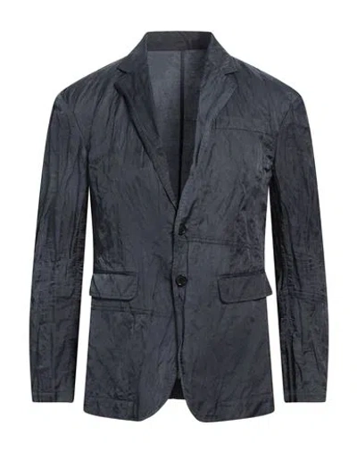 Dsquared2 Man Blazer Slate Blue Size 38 Cotton, Polyamide, Metallic Fiber