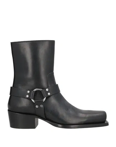 Dsquared2 Man Boot Black Size 9 Calfskin