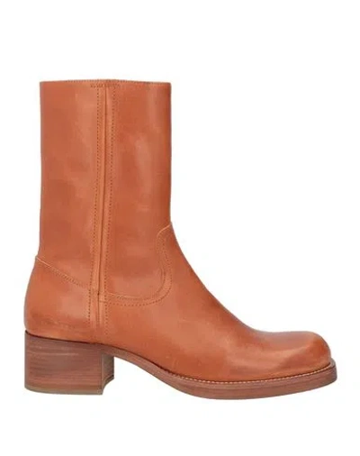 Dsquared2 Man Boot Tan Size 9 Cow Leather In Brown