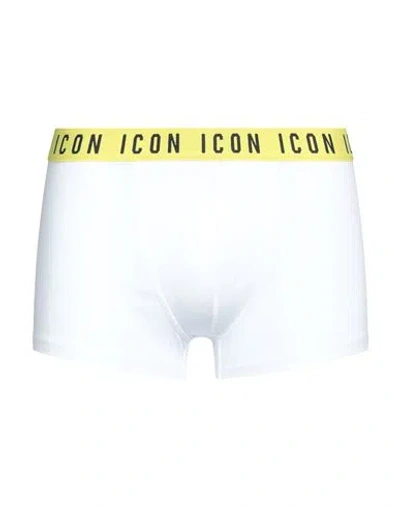 Dsquared2 Man Boxer White Size L Cotton, Elastane