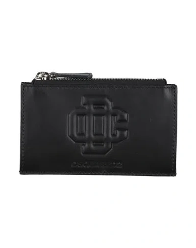 Dsquared2 Man Cardholder Black Size - Calfskin