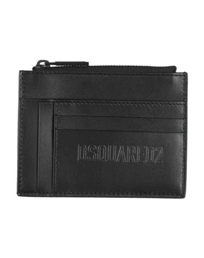 Dsquared2 Man Cardholder Black Size - Leather
