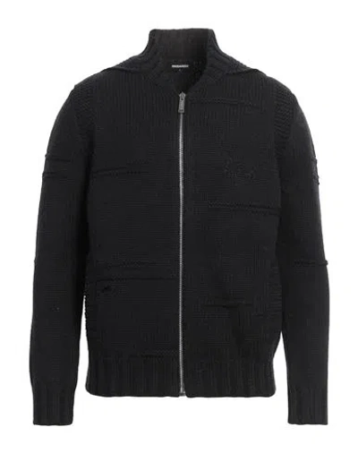 Dsquared2 Man Cardigan Black Size L Wool