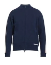 Dsquared2 Man Cardigan Navy Size L Wool, Viscose, Polyester In Blue