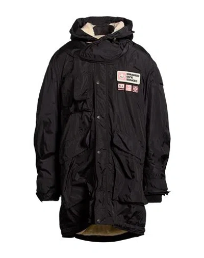 Dsquared2 Man Coat Black Size 38 Polyamide
