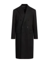 Dsquared2 Virgin Wool Double-breasted Coat In Black