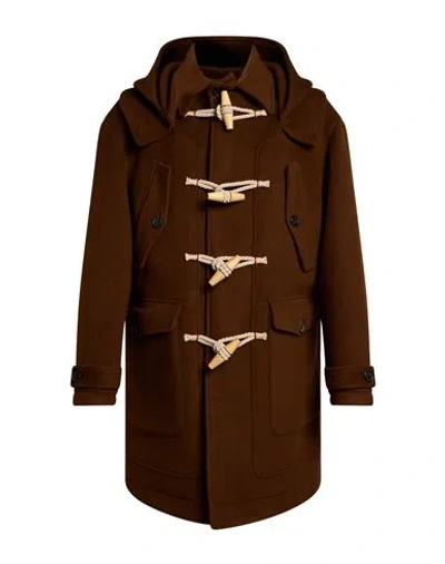 Dsquared2 Man Coat Brown Size 38 Virgin Wool