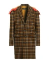 Dsquared2 Man Coat Khaki Size 42 Virgin Wool, Polyamide In Beige