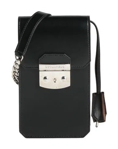 Dsquared2 Man Cross-body Bag Black Size - Calfskin