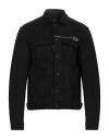 Dsquared2 Icon Denim Boxy Jean Jacket With Silver-tone Detail In Black
