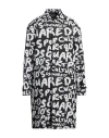 Dsquared2 Logo-print Single-breasted Coat In Black