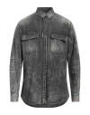 Dsquared2 Distressed-effect Cotton Shirt In Black