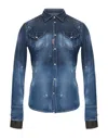 Dsquared2 Denim Shirts In Blue