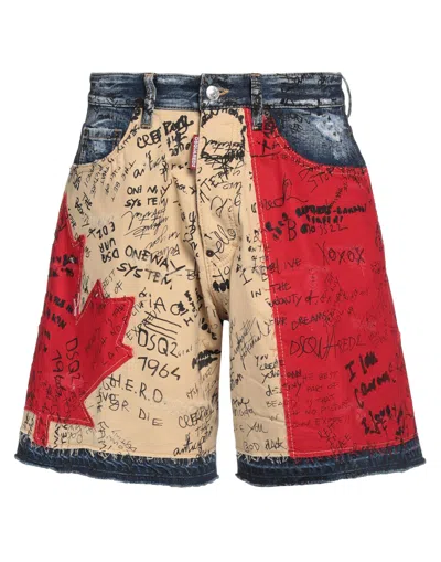 Dsquared2 Denim Shorts In Blue
