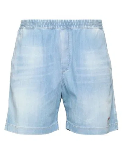 Dsquared2 Man Denim Shorts Blue Size 36 Cotton, Elastane