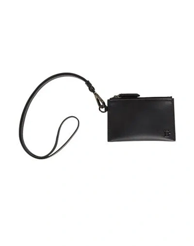 Dsquared2 Man Document Holder Black Size - Leather