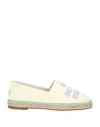 Dsquared2 Man Espadrilles Light Yellow Size 8 Textile Fibers In Yellow