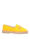 Dsquared2 Man Espadrilles Yellow Size 8 Textile Fibers