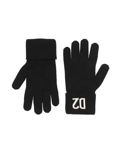 Dsquared2 Man Gloves Black Size Onesize Wool