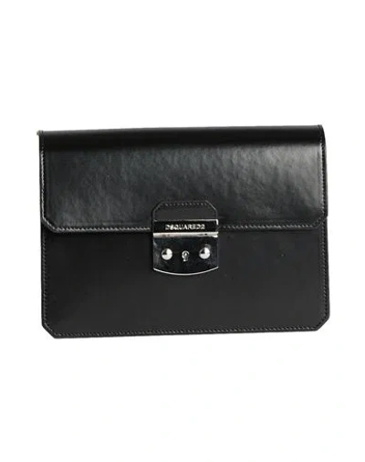 Dsquared2 Man Handbag Black Size - Calfskin